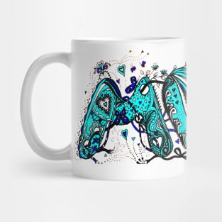 Mum Coloured Aussie Tangle 2 Transparent Background Mug